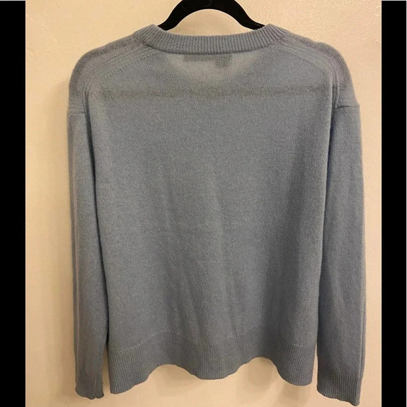 360 Cashmere Crewneck Light Blue Size Small - Picture 2 of 5